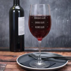 Weinglas - großes Glas, kleines Glas, Wunschtext
