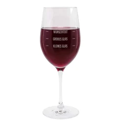Weinglas - großes Glas, kleines Glas, Wunschtext