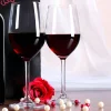 Weinglas-Set mit gravierter Rotweinflasche zur Hochzeit in edler Geschenkbox