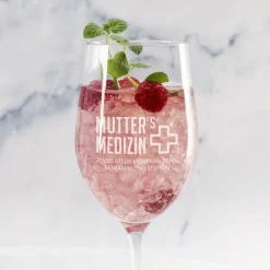 Weinglas zum Muttertag - Mutter's Medizin