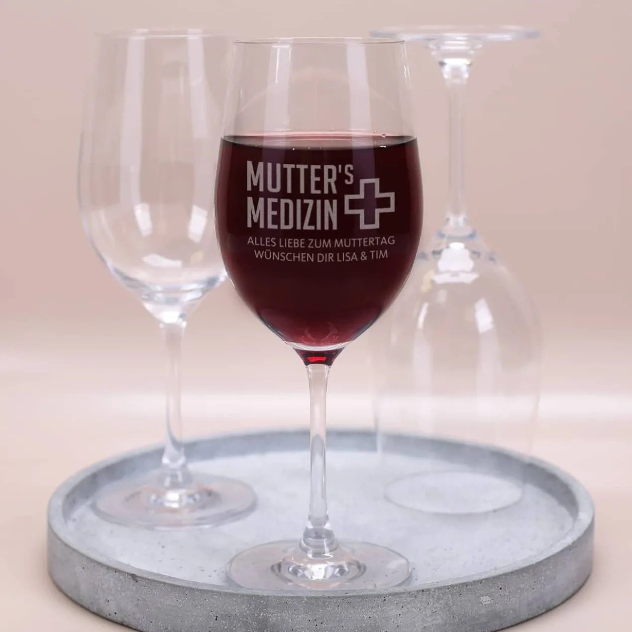 Weinglas zum Muttertag - Mutter's Medizin