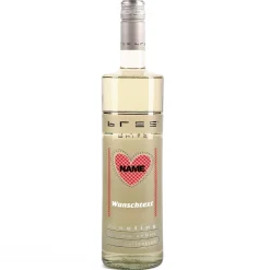 Weißwein mit Herz und persönlichem Aufdruck