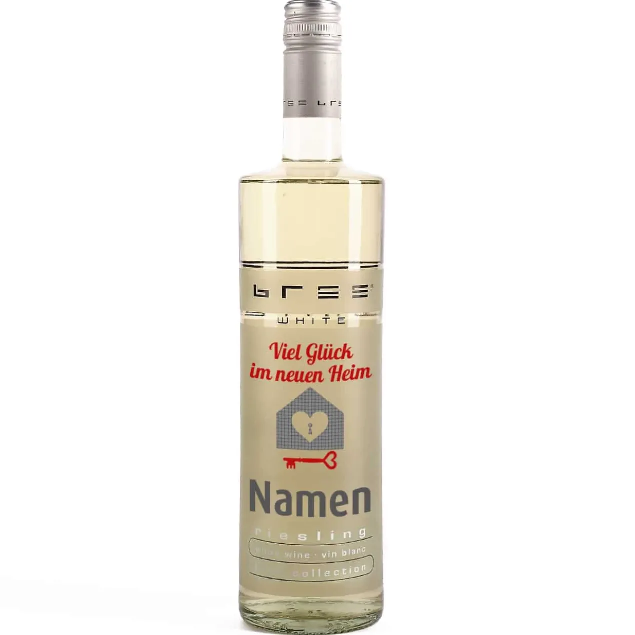 Weißwein zum Einzug - Viel Glück im neuen Heim