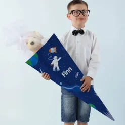 Weltall - Schultüte für Jungen mit Astronaut und Name