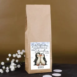 Wenn Schneeflocken Küsse wären - Früchtetee mit Name personalisiert
