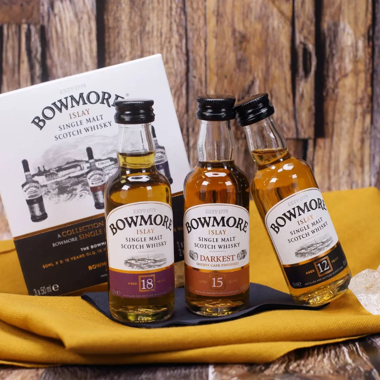 Whisky-Geschenkset für Freunde mit Humor - Whiskyglas mit Bowmore Whisky