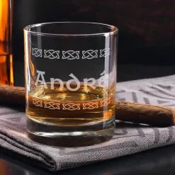 Whisky Geschenk-Set mit Ardbeg 10 Miniatur-Flasche und graviertem Glas