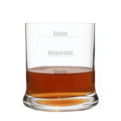 Whiskyglas Kinder, Verheiratet, Single