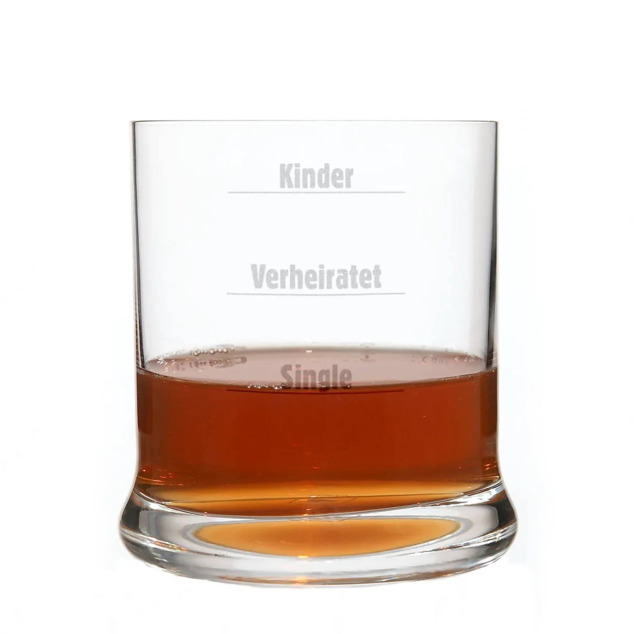 Whiskyglas Kinder, Verheiratet, Single