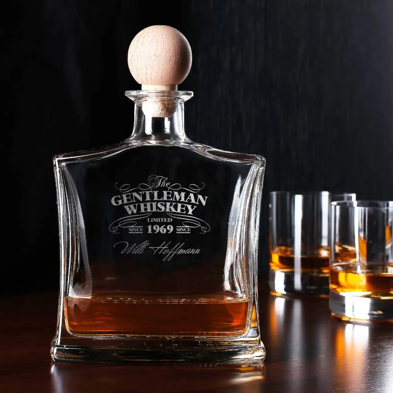 Whiskykaraffe mit Gravur als Accessoire für Kenner