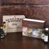 Whisky-Set mit 4 torfigen Single Malts in bedruckter Geschenkverpackung mit Wunschname