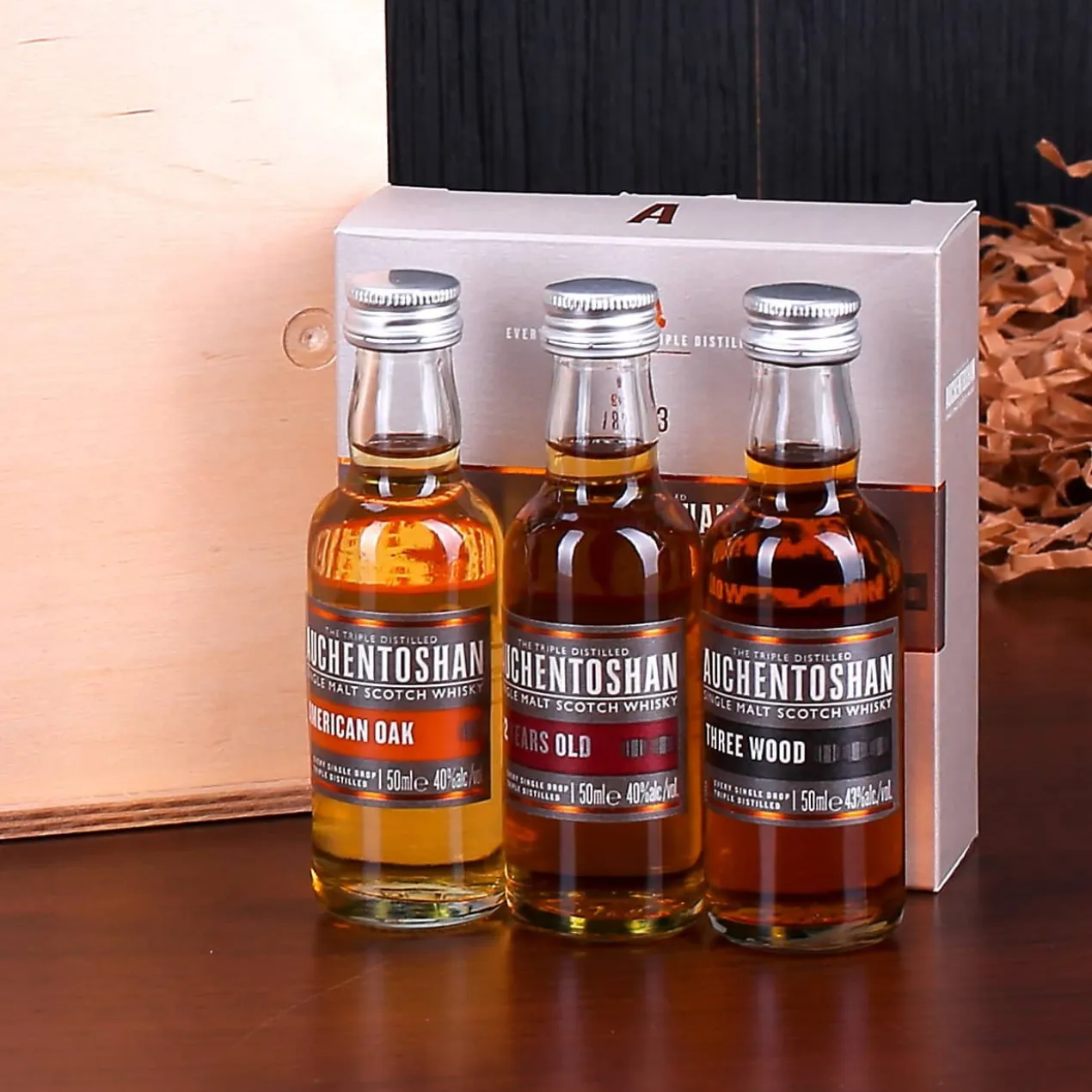 Whisky Set zum Geburtstag mit Auchentoshan und 2 Gläsern