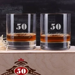 Whisky Set zum Geburtstag mit Auchentoshan und 2 Gläsern