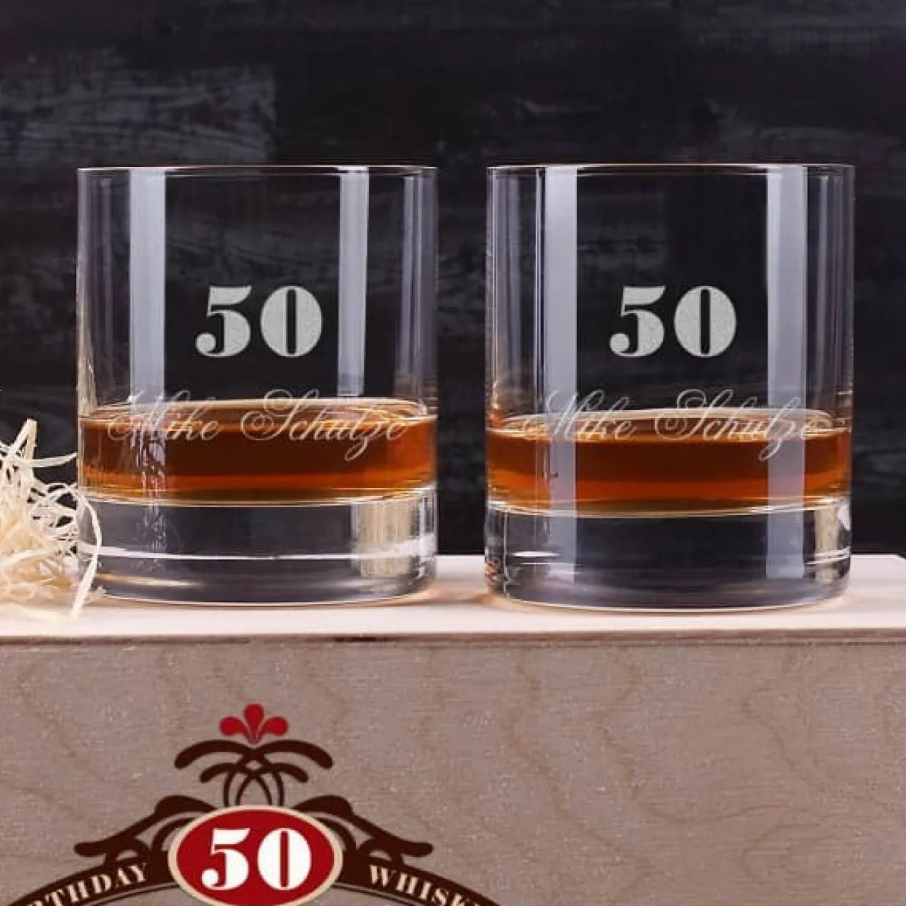 Whisky Set zum Geburtstag mit Auchentoshan und 2 Gläsern