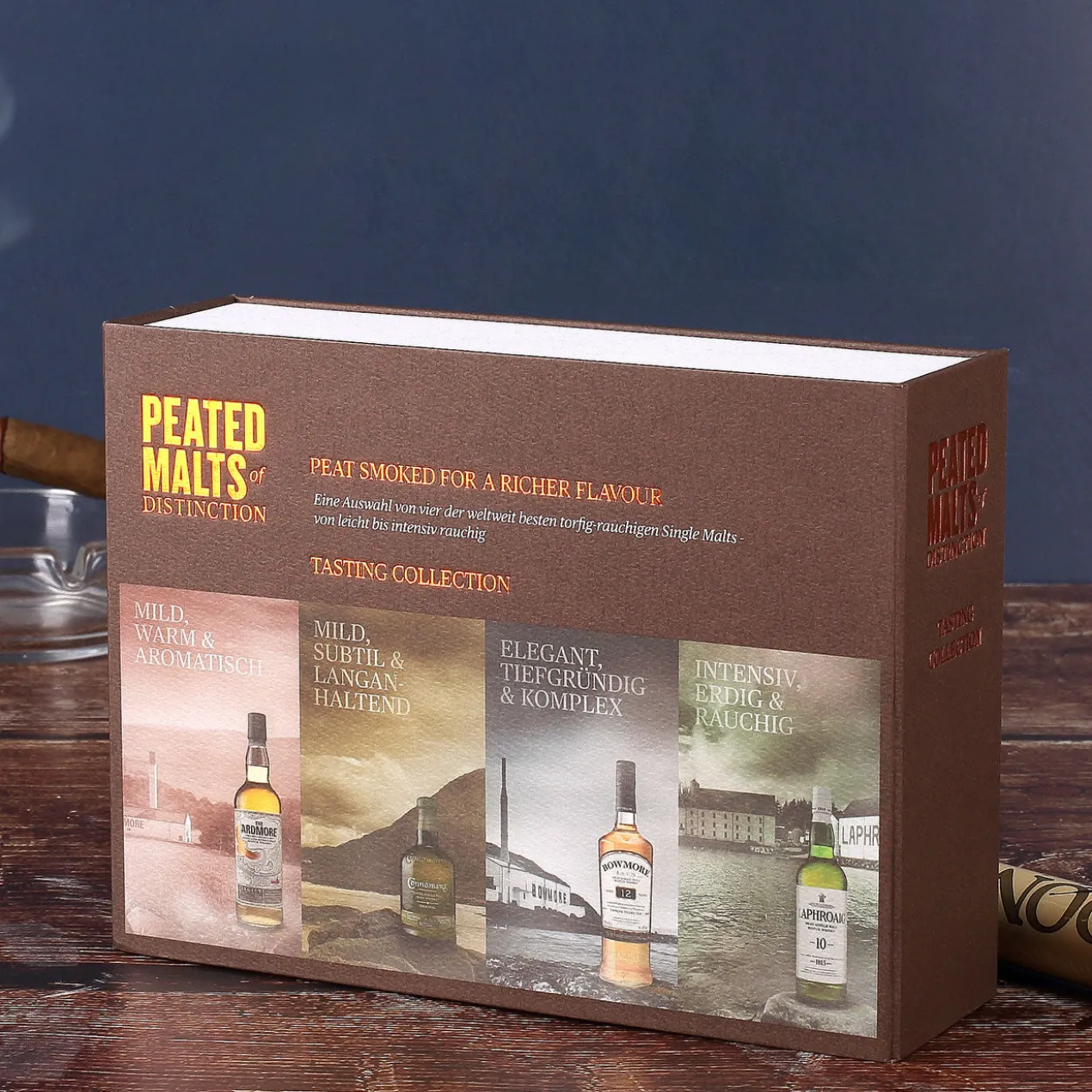 Whisky Tasting Collection in edler Verpackung bedruckt mit Wunschname