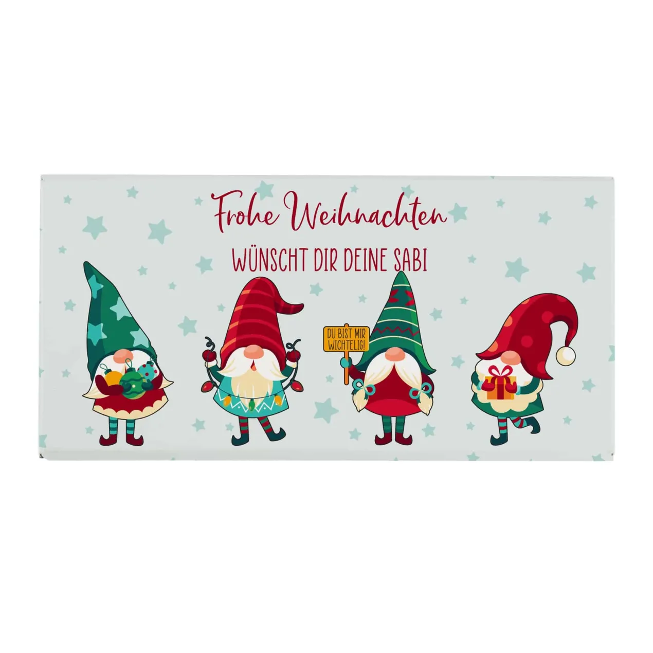 Wichtelschokolade - Du bist mir wichtelig - mit Ihrem Wunschtext