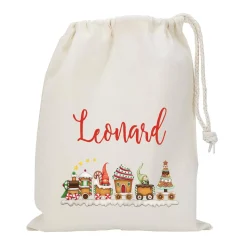 Wichtel Weihnachtszug - Geschenksack in 3 verschiedenen Größen
