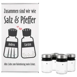 Wie Salz & Pfeffer - WMF Gewürzstreuer in persönlicher Geschenkbox