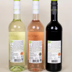 Wie schön, dass es Dich gibt. - Bienenfreundlicher Biorebe Wein in personalisierter Holzbox