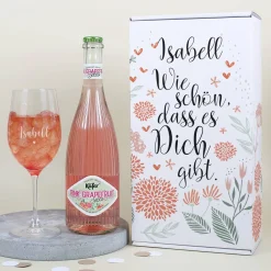 Wie schön, dass es Dich gibt. - Fruchtsecco Geschenkset in zwei Varianten