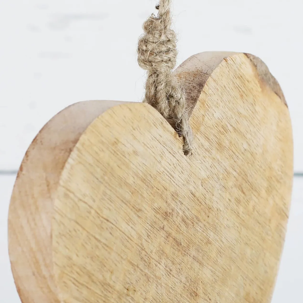 Wie schön, dass es Dich gibt - Holzherz zum Aufhängen mit Name