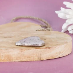 Wie schön, dass es Dich gibt - Holzherz zum Aufhängen mit Name