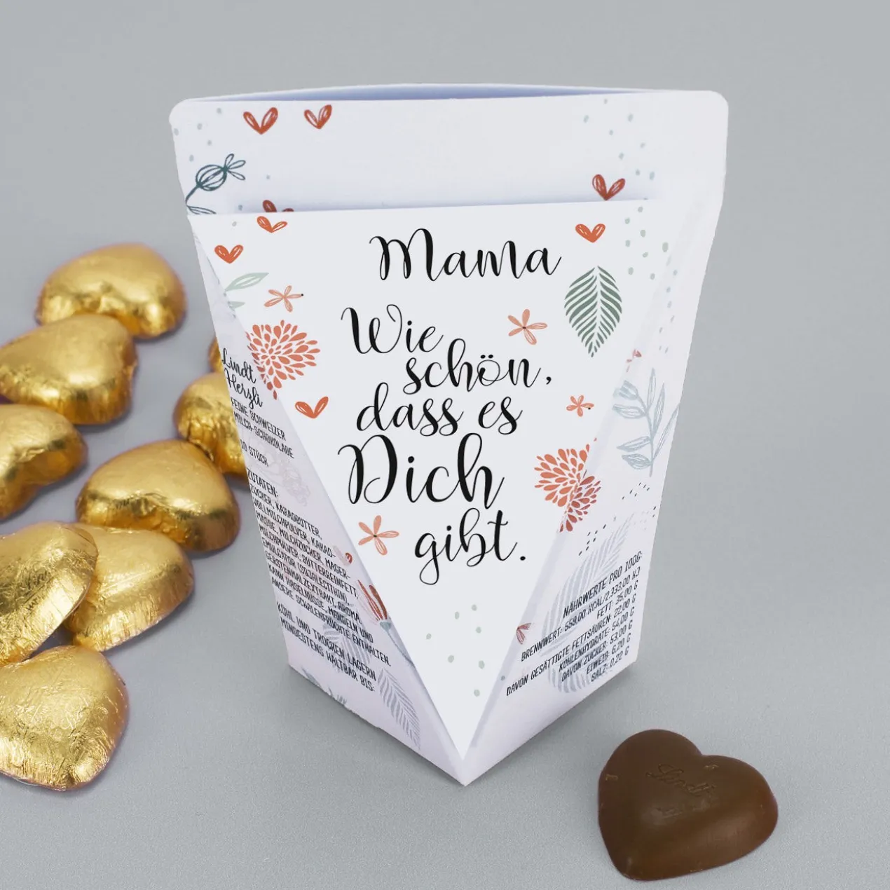 Wie schön, dass es Dich gibt - kleine Geschenktüte mit oder ohne Füllung