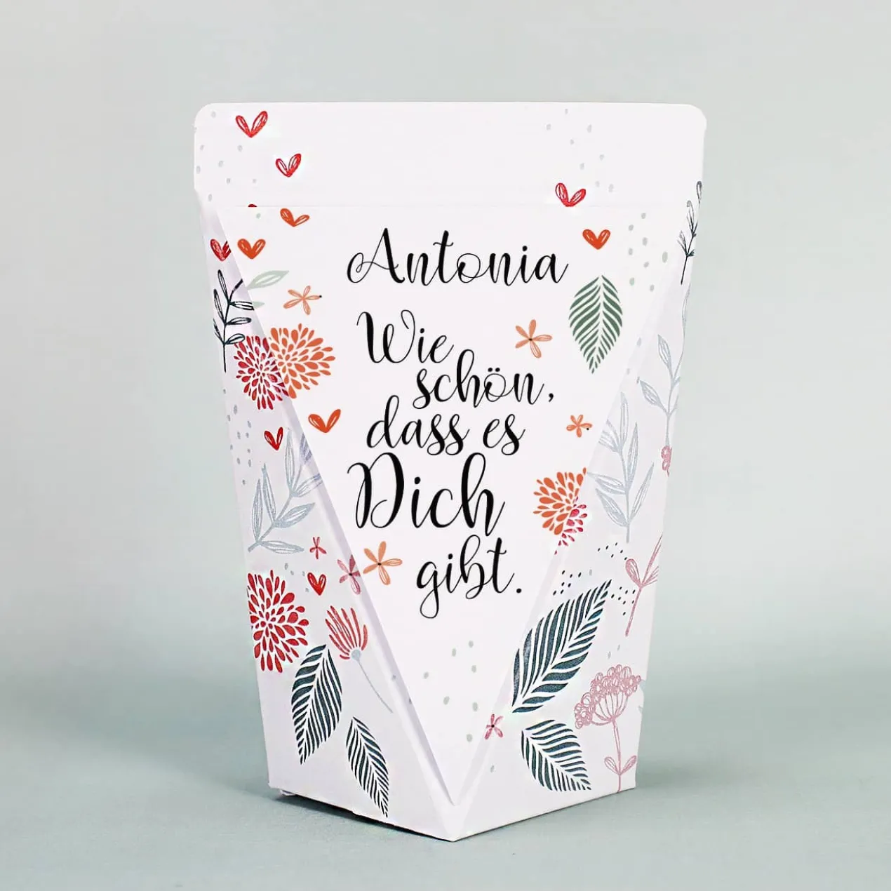 Wie schön, dass es Dich gibt - kleine Geschenktüte mit oder ohne Füllung