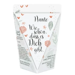 Wie schön, dass es Dich gibt - kleine Geschenktüte mit oder ohne Füllung