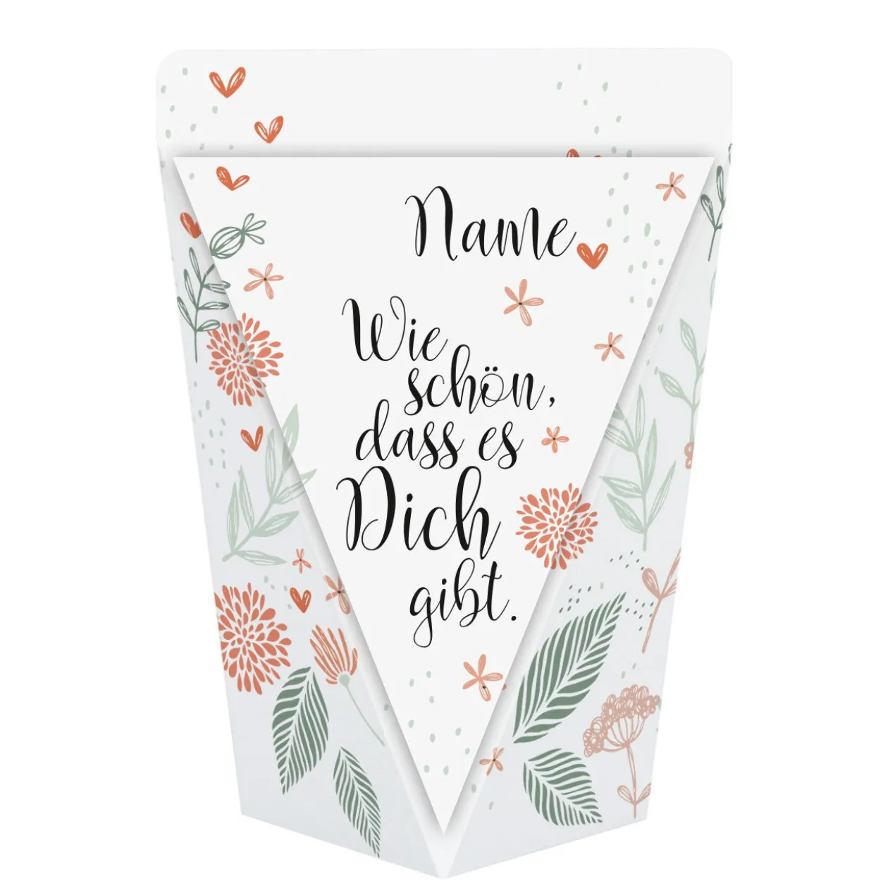 Wie schön, dass es Dich gibt - kleine Geschenktüte mit oder ohne Füllung