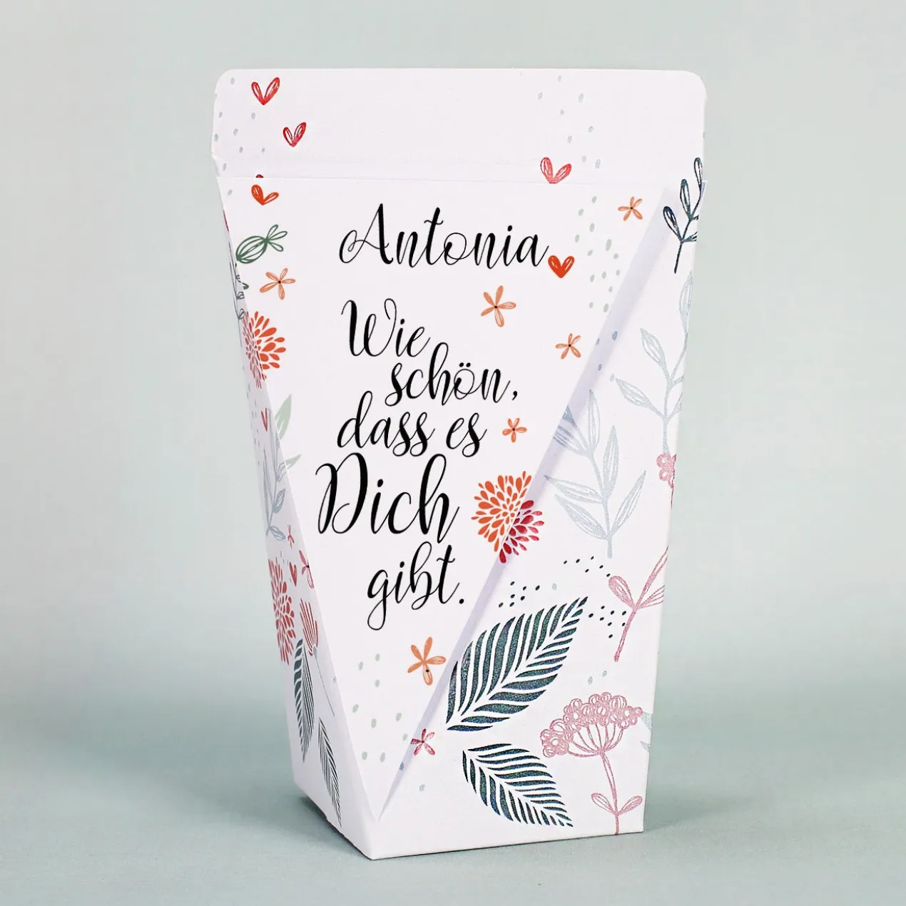 Wie schön, dass es Dich gibt - kleine Geschenktüte mit oder ohne Füllung