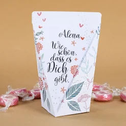 Wie schön, dass es Dich gibt - kleine Geschenktüte mit oder ohne Füllung