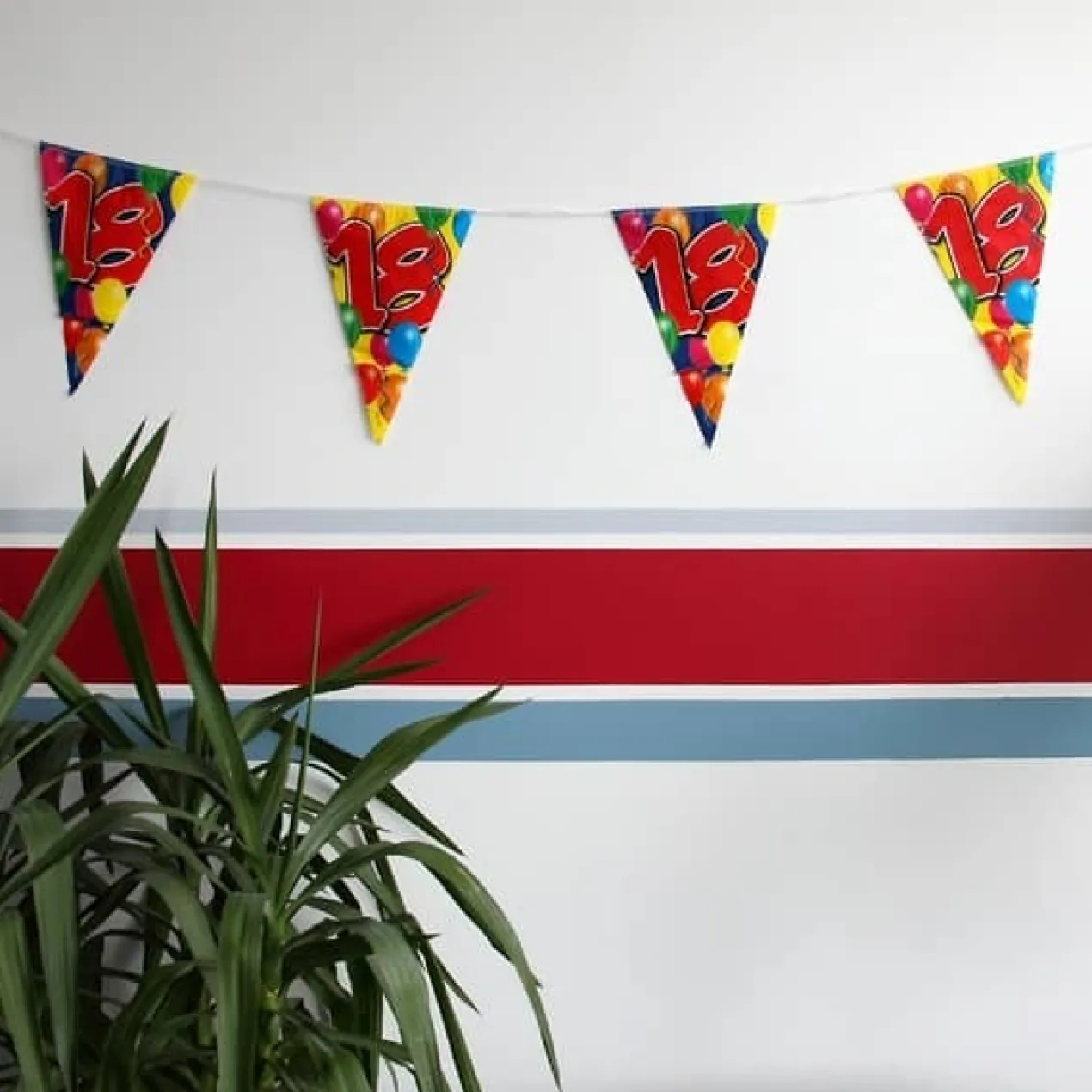 Wimpelkette Luftballons zum 18. Geburtstag