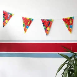 Wimpelkette Luftballons zum 30. Geburtstag