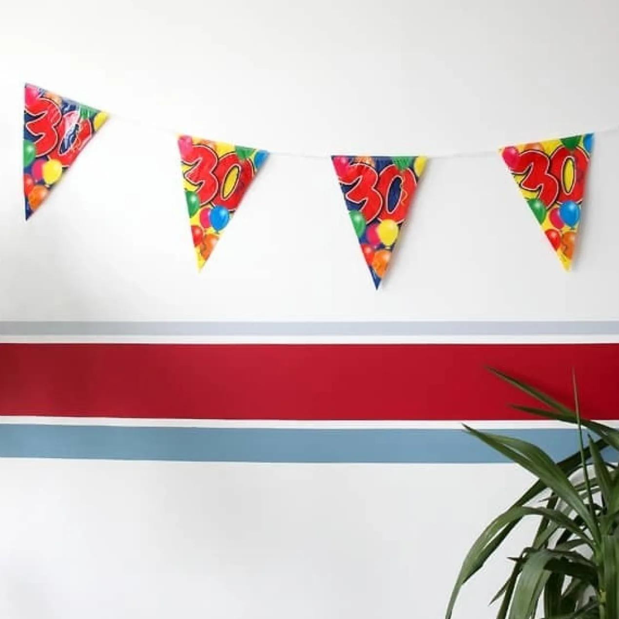 Wimpelkette Luftballons zum 30. Geburtstag