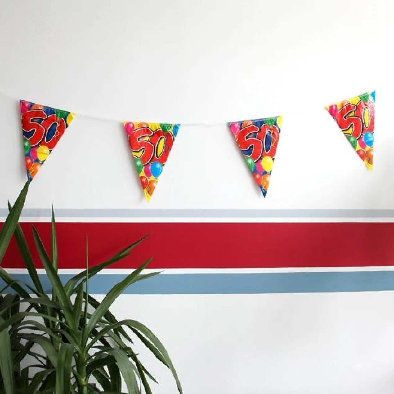 Wimpelkette Luftballons zum 50. Geburtstag