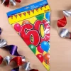 Wimpelkette Luftballons zum 60. Geburtstag