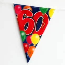 Wimpelkette Luftballons zum 60. Geburtstag