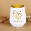 Windlicht - Mama du bist toll - mit Ihrem Wunschtext zum Muttertag