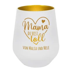 Windlicht - Mama du bist toll - mit Ihrem Wunschtext zum Muttertag