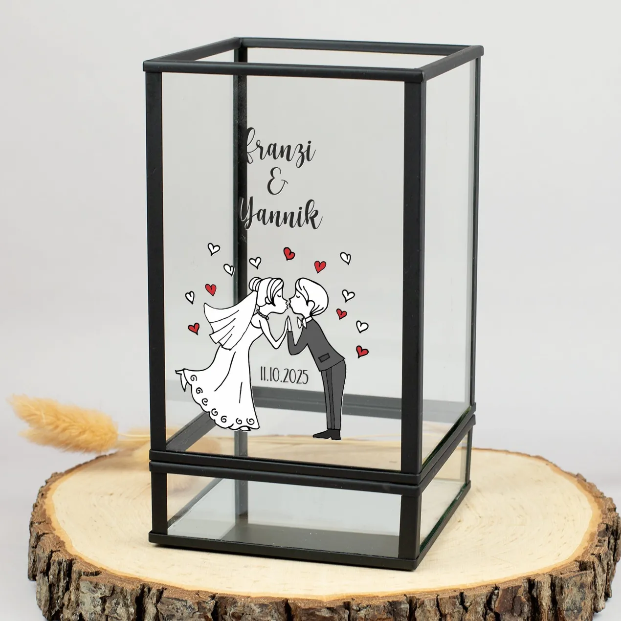 Windlicht zur Hochzeit personalisiert mit Namen & Datum | Ritzenhoff & Breker | Hochzeitsgeschenk