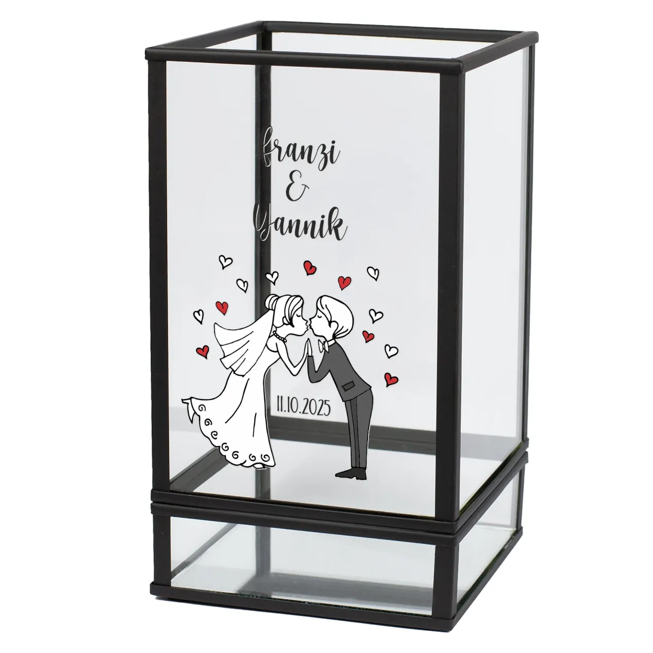 Windlicht zur Hochzeit personalisiert mit Namen & Datum | Ritzenhoff & Breker | Hochzeitsgeschenk