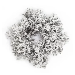Winterlicher Adventskranz aus Schneezweigen in zwei Größen | Dekoration zu Weihnachten