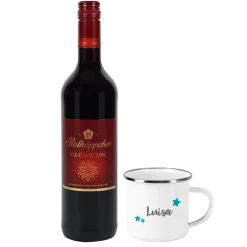 Winterset Glühwein mit personalisierter Metalltasse