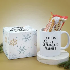 Winter Wärmer - Geschenkset mit Name personalisiert und Mini Stollen