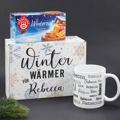 Winter Wärmer - Teekanne Tee mit Tasse als kleines Geschenket