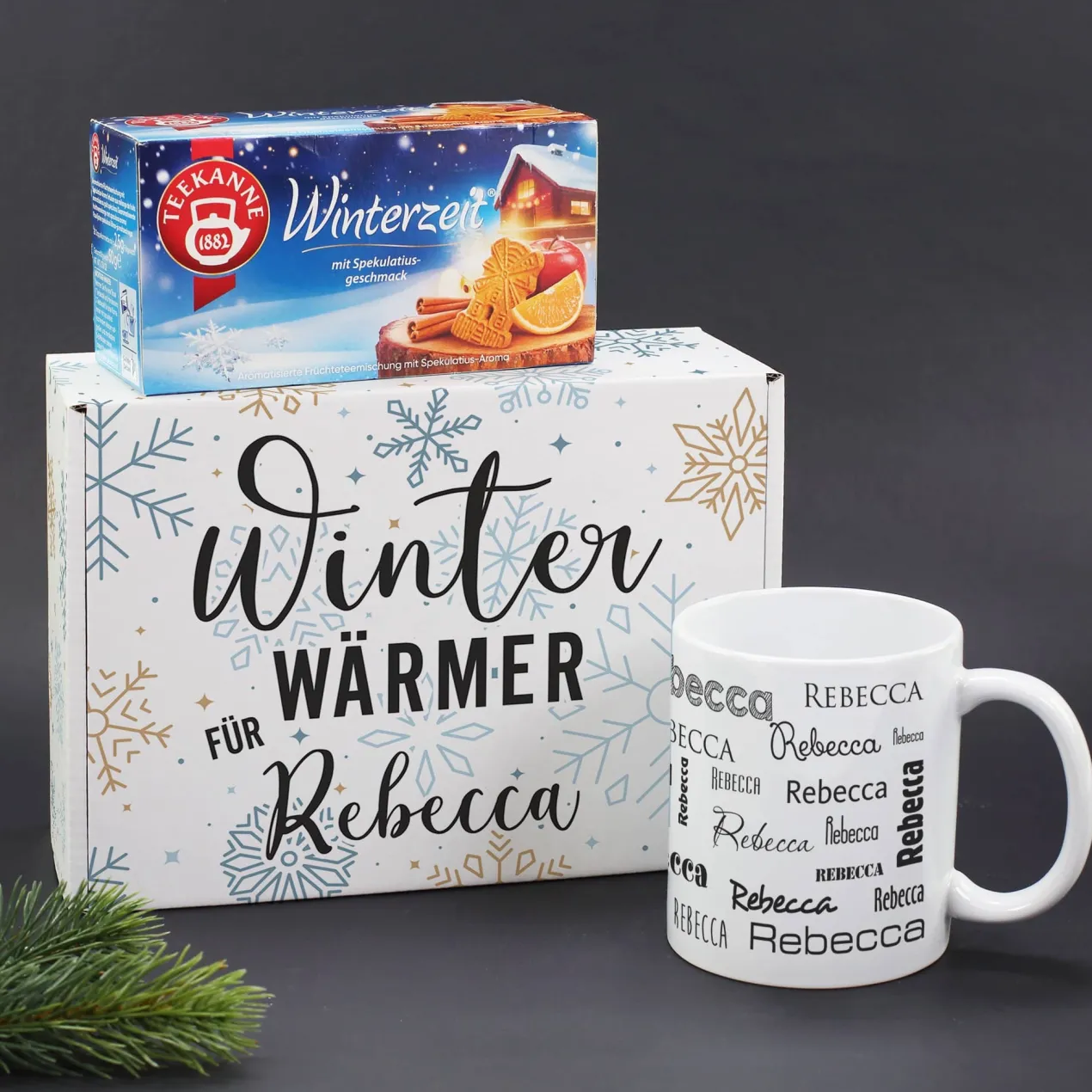Winter Wärmer - Teekanne Tee mit Tasse als kleines Geschenket