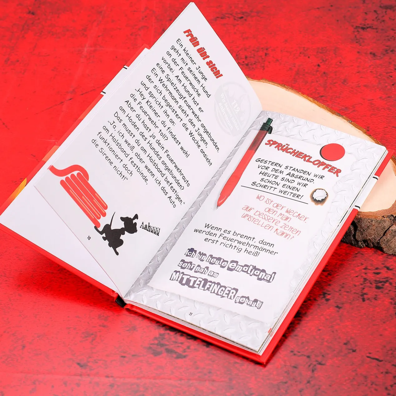 witziges Buch - Feuerwehrmänner im Einsatz