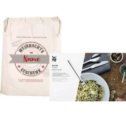 WMF Besteckset mit 24 Teilen und persönlichem Geschenksack zu Weihnachten