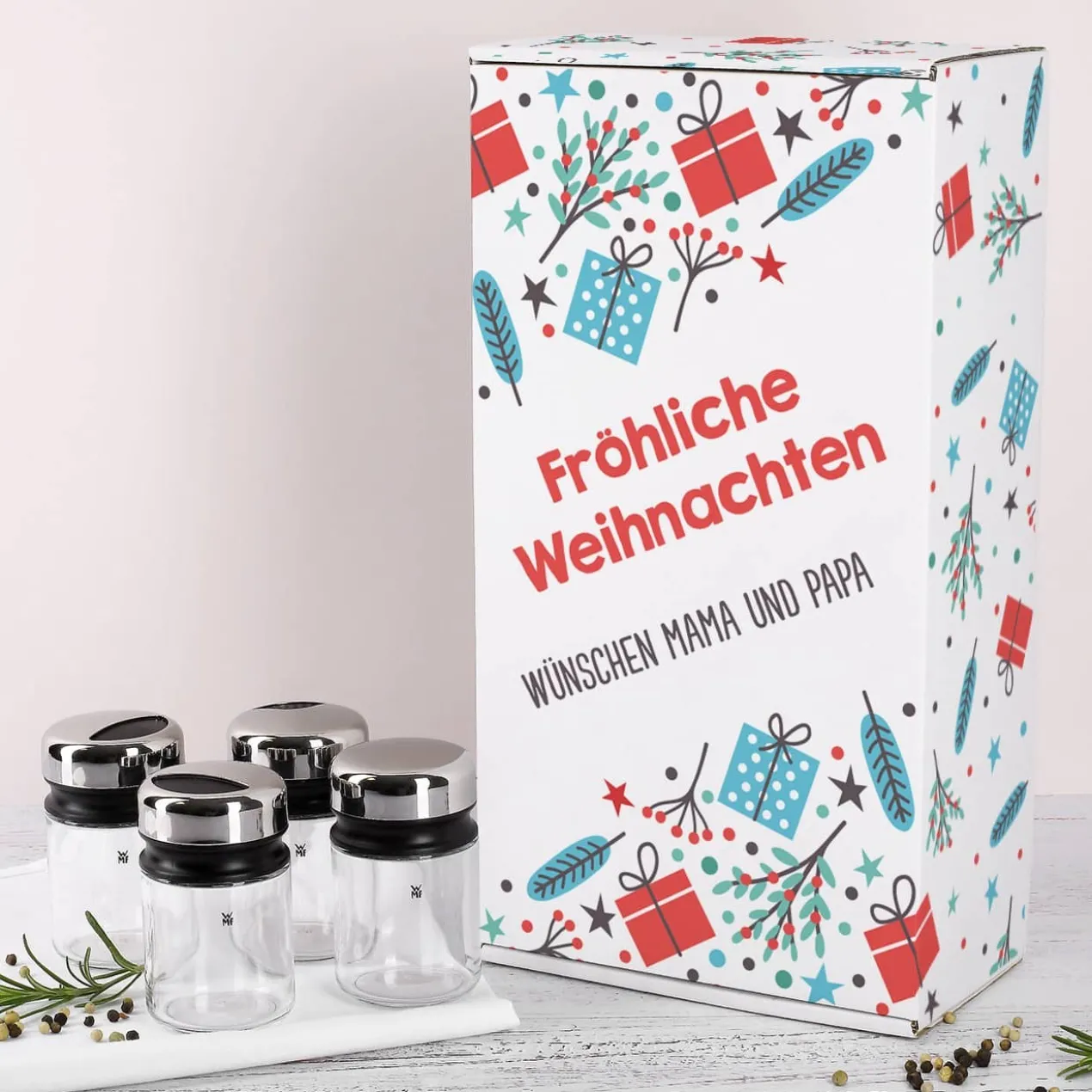 WMF Gewürzstreuer in weihnachtlicher Geschenkverpackung